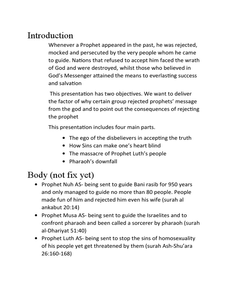 Understanding Prophetic Rejection | PDF