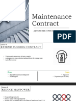 Maintenance Contract