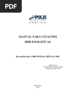 Manual Para Citacoes Bibliograficas