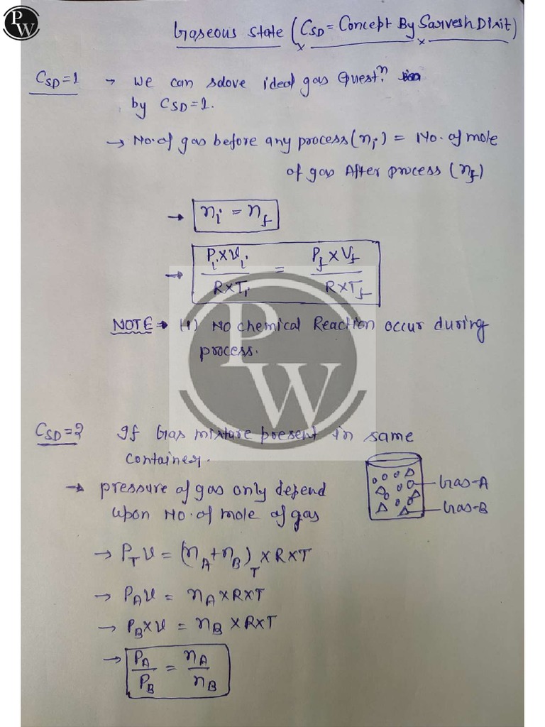 States of Matter CSD (Concept by Sarvesh Dixit) Notes | PDF
