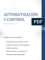 Automatización Y Control: Mtra. Mariana Tepox Cruz