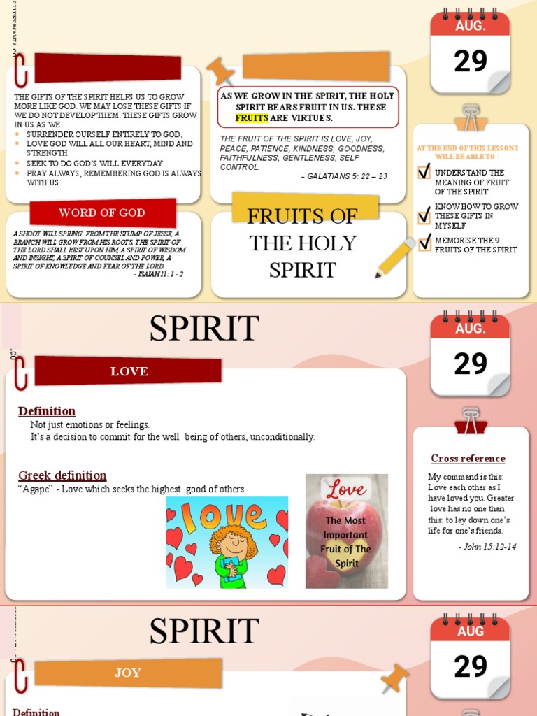 Fruits of The Spirit | PDF