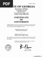 Download Georgia DeJournett Certificate of Conversion by Southern Free Press SN65070568 doc pdf