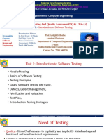 Software Testing - Introductory Stuff