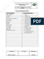 LS-MGT-07 - List of Waste Generated