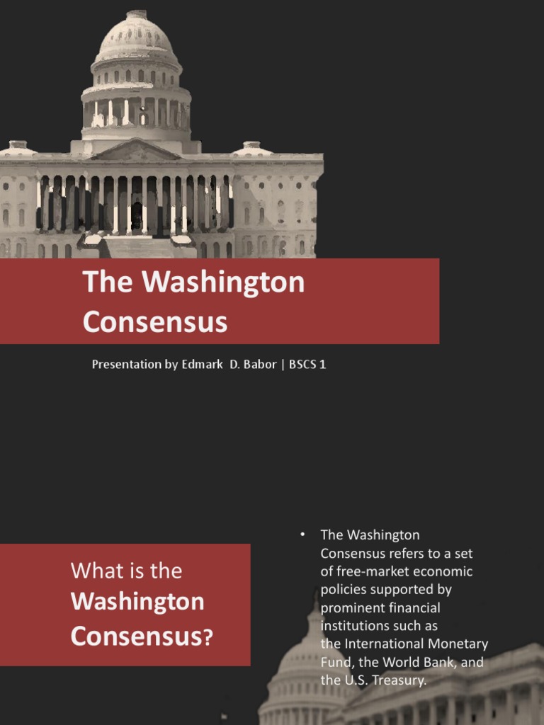 The Washington Consensus PDF