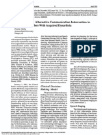 Augmentative & Alternative Communication Intervention in Neurogenic Disorders With Acquired Dysarthria (Pamela Mathy)