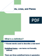 1.2 Points Lines and Planes Powerpoint