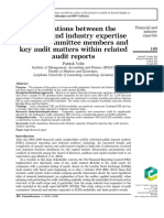 Associations Between The Financial and Industry Expertise of Audit Committee Members and Key Audit Matters Within Related Audit Reports