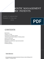 PROSTHODONTIC MANAGEMENT OF GERIATRIC PATIENTS (Autosaved) (Autosaved)