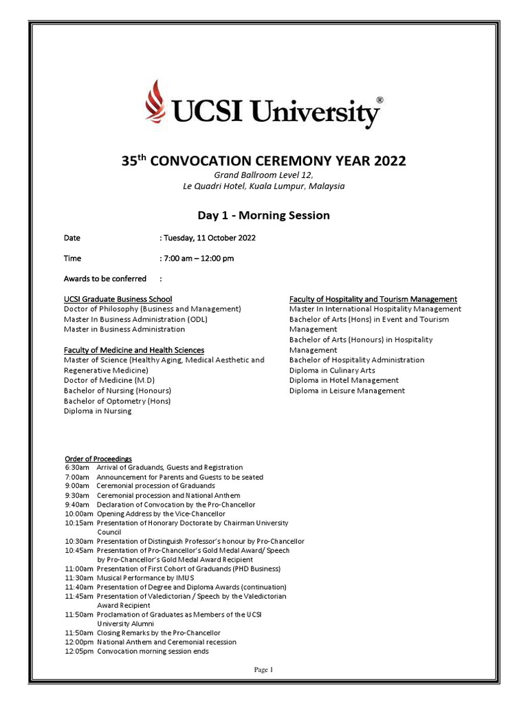 Convocation Details October 2022 | PDF | Bachelor's Degree | Academic ...