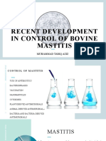 Recent Development in Control of Bovine mastitis