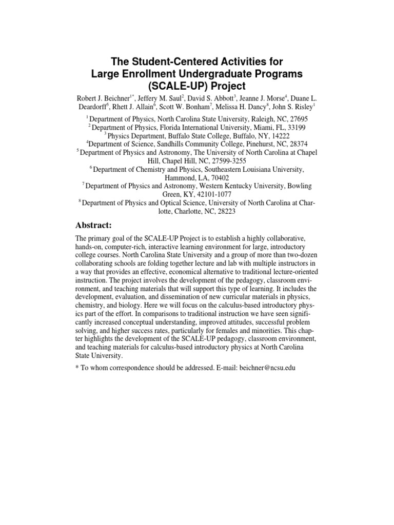 The Student Centered Activities PDF