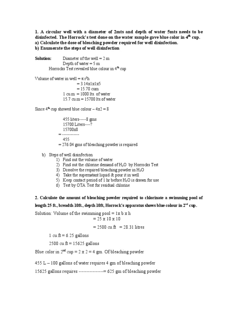 Water problems pdf