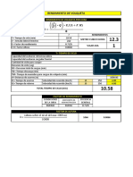 Tabla en Excel para El Rendimiento de Maquinaria