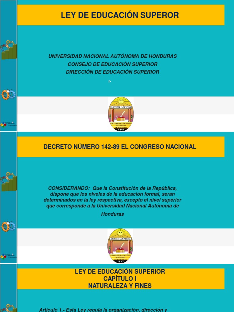 Ley de Educación Superior | PDF