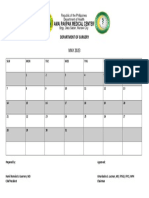 Calendar of OR 2023 May