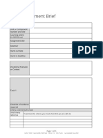 BTEC Assignment Brief Template