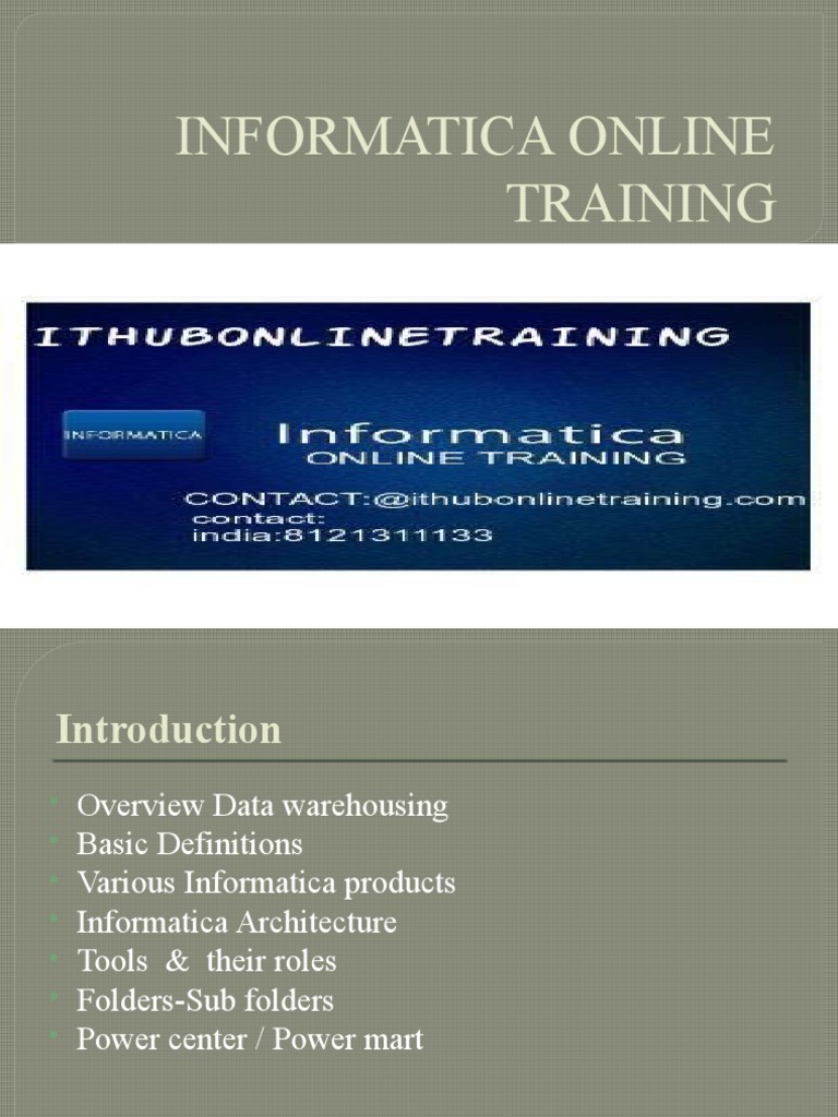 Informatica Training for Beginners | PDF | Computers