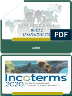 Bu I 2. Incoterms 2020