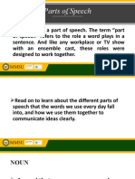 Parts of Speech