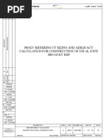 380 KV Metering CT Sizing Calculation
