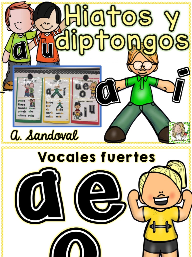 Hiatos y Diptongos para Niños | PDF | Voz humana | Fonética