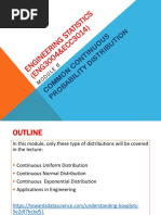 Module 6 Common Continuous Probability Distribution