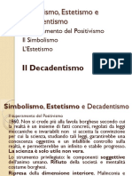 Simbolismo, Estetismo e Decadentismo