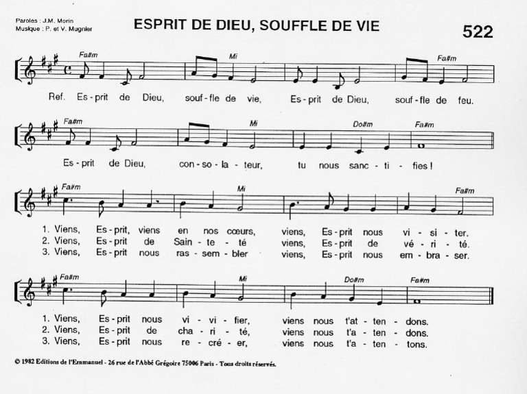 Esprit de Dieu, Souffle de Vie | PDF