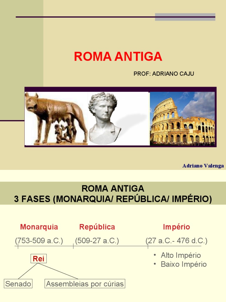 História de Roma: Monarquia, República e Império | PDF | Clássicos