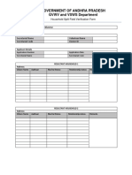 Household Split Field Verification Form Divorce