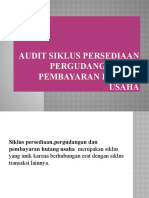 Siklus Persediaan, Pergudangan Dan Pembayaran Hutang Usaha