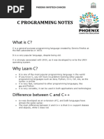 C Programming Notes