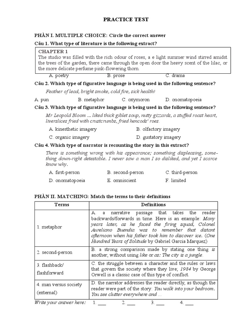 Great Expectations Analysis Test | PDF | Great Expectations | Narration