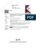 A Qualitative Analysis of Strategic Management and Planning in The Gambian Public Service Organizations