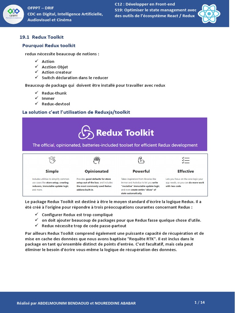 Optimiser Redux avec Redux Toolkit | PDF | Génie logiciel ...