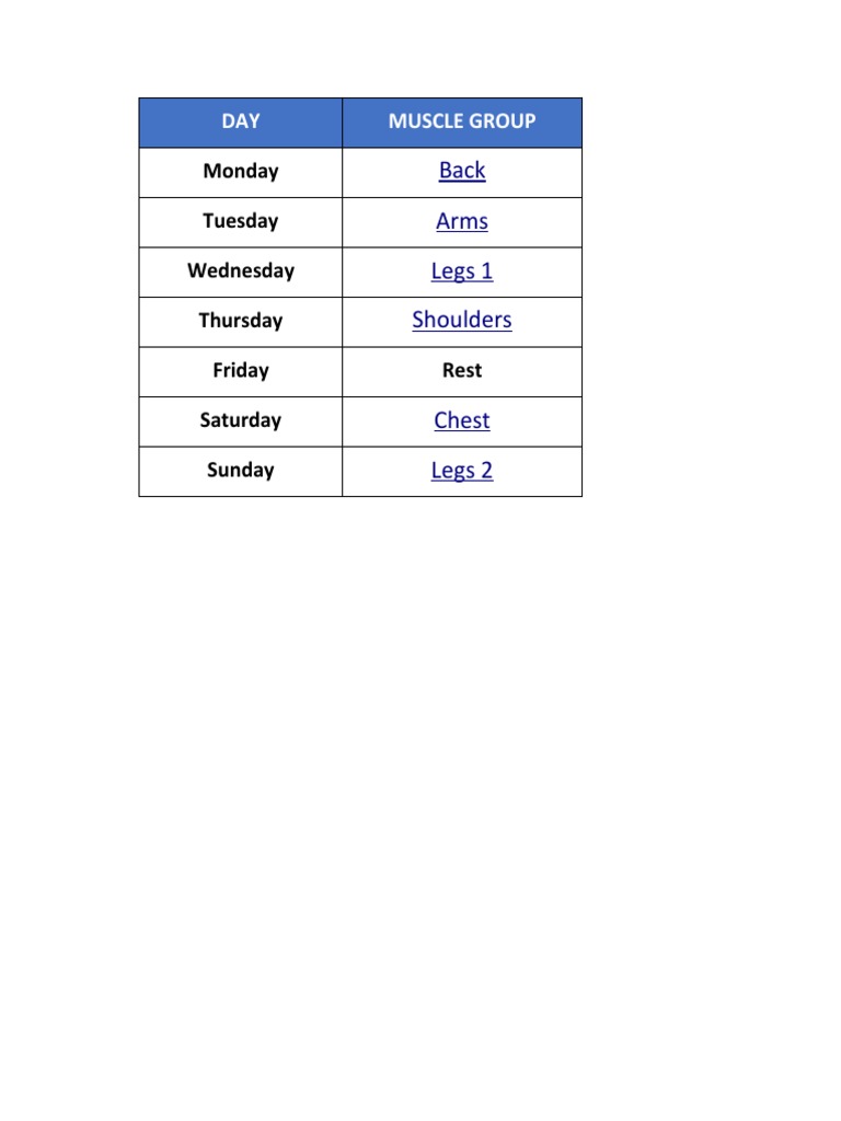 Workout Routine JAN 23 REV1 | PDF | Physical Exercise | Weight Training