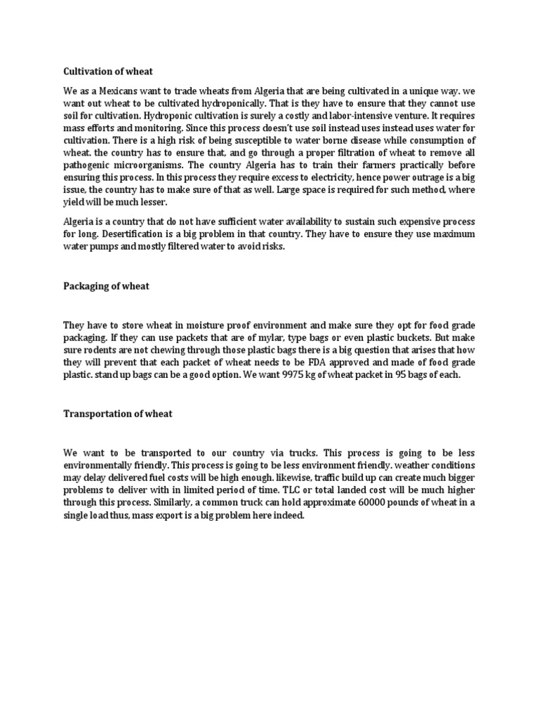 Cultivation Of Wheat Pdf