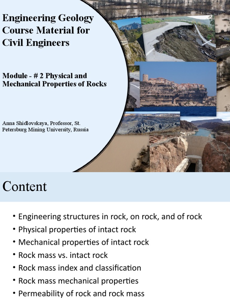 Mechanical Properties of Rocks Overview | PDF | Strength Of Materials ...