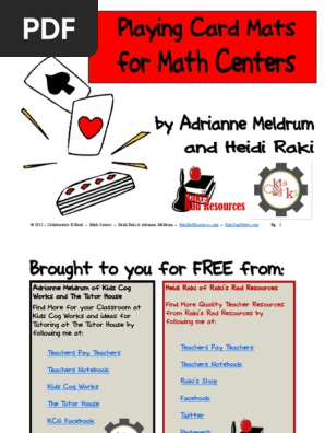 FREEEBookPlayingCardMatsforYourMathCenters-1