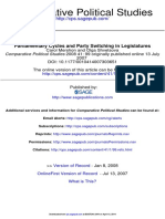 Comparative Political Studies: Parliamentary Cycles and Party Switching in Legislatures
