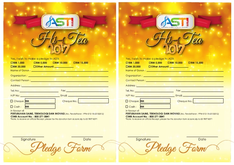Pledge Form PDF