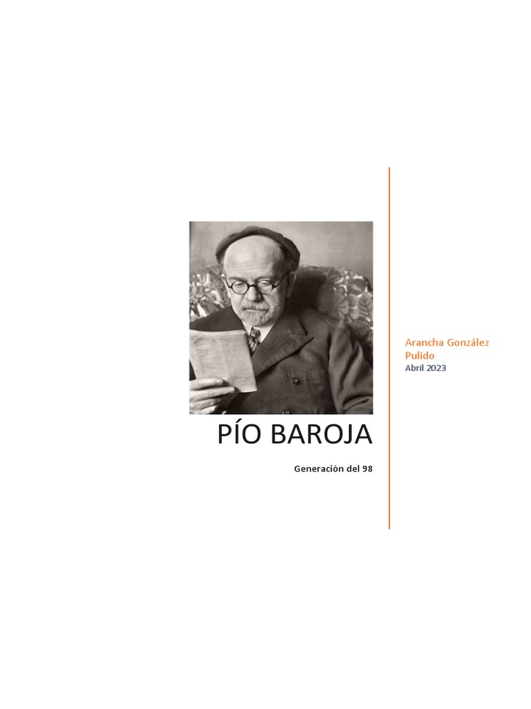 Biografía de Pío Baroja | PDF