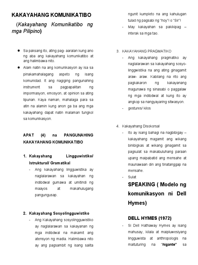 Lessons in Filipino | PDF
