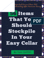 56 Items Stockpile in Your Easy Cellar