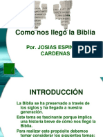 Como Nos Llego La Biblia