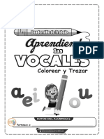 Cuaderno Aprendiendo Las Vocales Colorear-Y-Trazar Me360