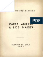 Carta Abierta A Los Mares: Cesar Muñoz Garrido