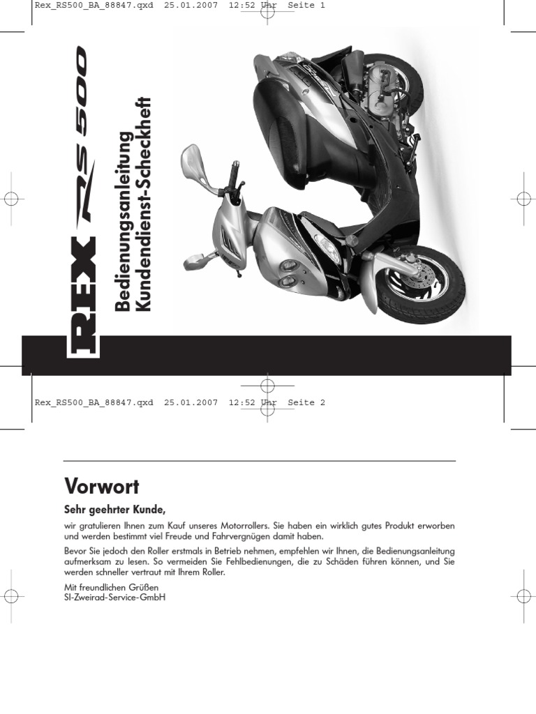 Rex RS500 BA 88847 | PDF